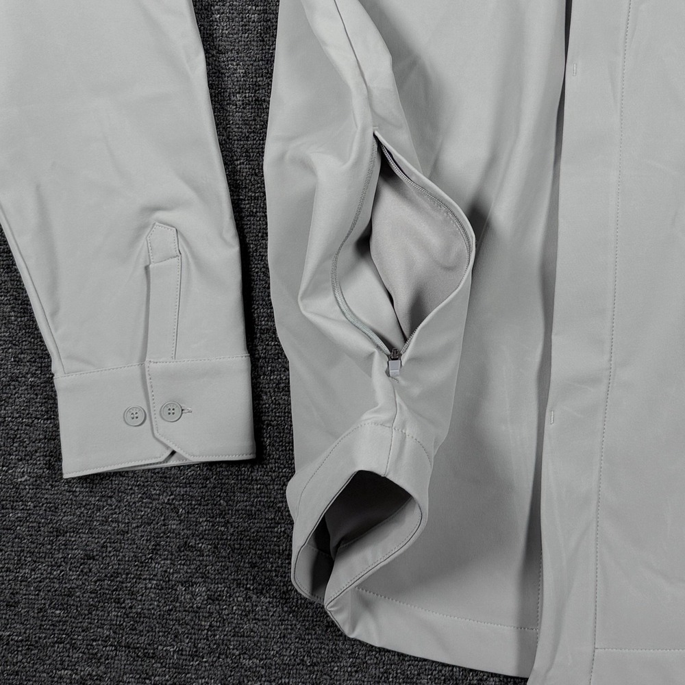 BYLT Tech Nylon Shirt Jacket Mens XL Gray Storm Shacket TN_SHRT_JKT_STG_XL - Picture 3 of 15